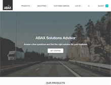 Tablet Screenshot of abax.co.uk