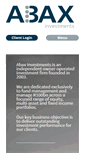 Mobile Screenshot of login.abax.co.za