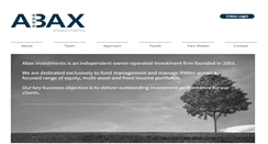 Desktop Screenshot of abax.co.za